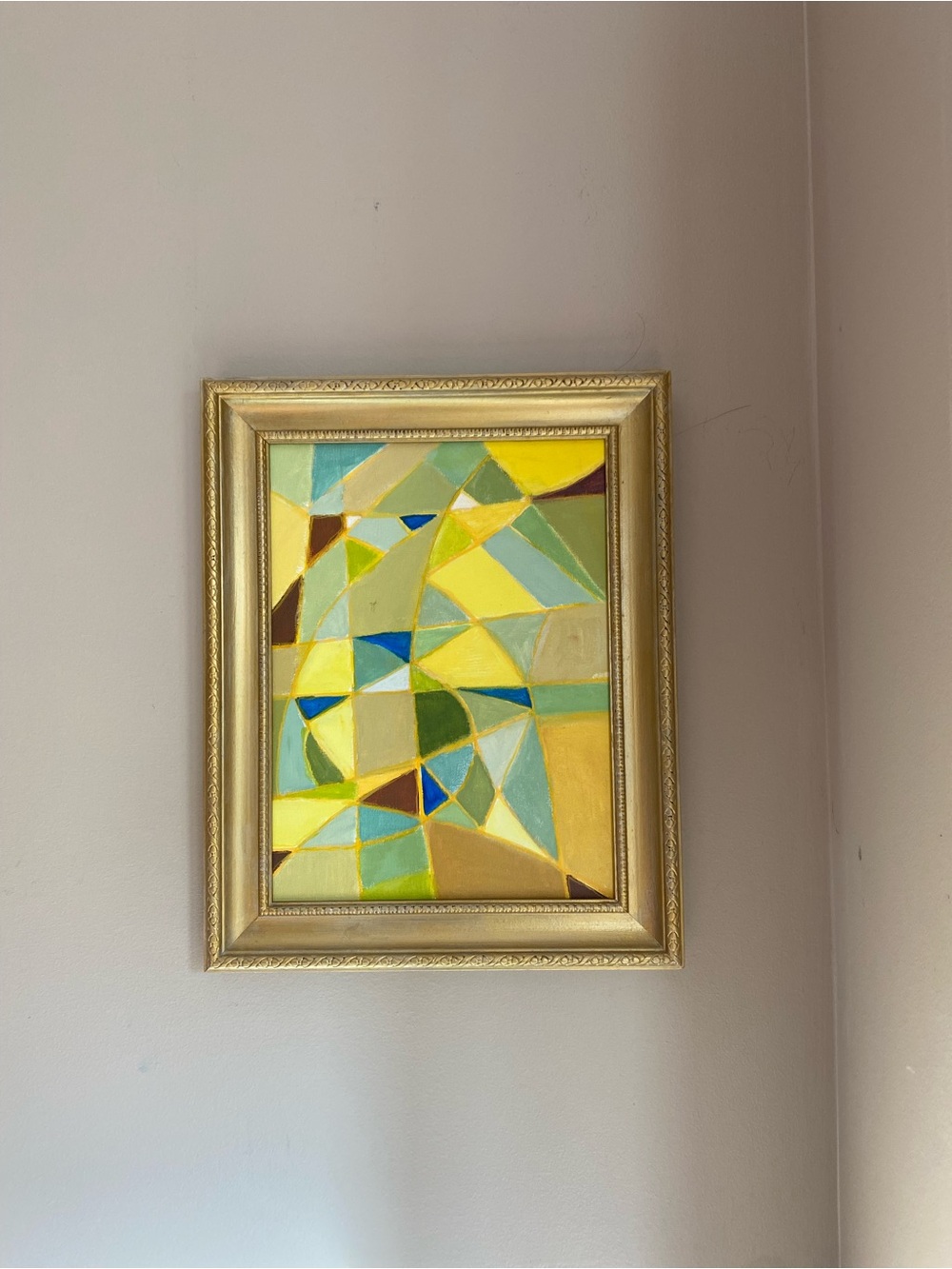 Original Abstract contemporary 12”x9”  painting